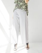 【ドゥクラッセ/DoCLASSE】のソフトリネン・サイドプリーツパンツ グレー|ID: prp329100004935188 ipo3291000000037098875