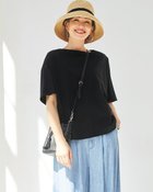 【ドゥクラッセ/DoCLASSE】のシルコットンUV・抜け感ボートネック ブラック|ID: prp329100004935196 ipo3291000000037258967