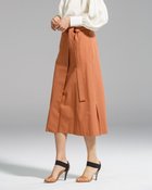 【ドゥクラッセ/DoCLASSE】のコアキャンバス・ラップスカート テラコッタ|ID: prp329100004935200 ipo3291000000037141713