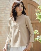 【ドゥクラッセ/DoCLASSE】のプレミアムWクロス・スタンドブラウス ライトベージュ|ID: prp329100004935205 ipo3291000000037235605