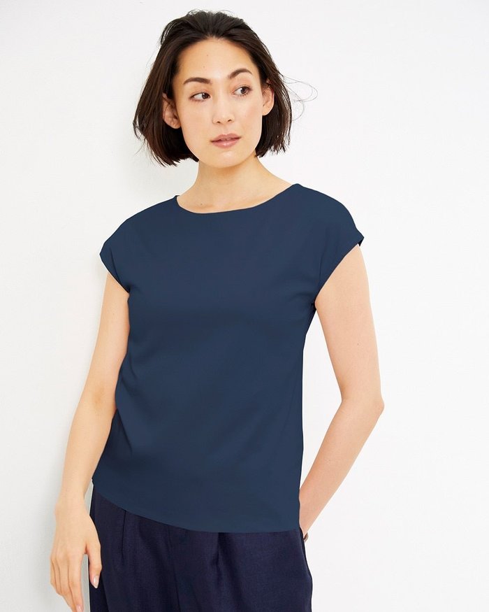 【ドゥクラッセ/DoCLASSE】のボートネック/フレンチ袖・ドゥクラッセTシャツ(60cm丈) インテリア・キッズ・メンズ・レディースファッション・服の通販 founy(ファウニー) https://founy.com/ ファッション Fashion レディースファッション Fashion for Women トップス・カットソー Cut & Sew Tops シャツ・ブラウス・オフィスカジュアル Elegant Blouses & Button-Ups ロングTシャツ・Tシャツ Longline T-Shirts & Tees カットソー・ベーシックTシャツ Cut-and-Sewn Tops / Stretch Tees & Basics カットソー Cut and Sewn Top ジャケット Jacket, Outerwear フレンチ French, French Style リラックス Relax, Relaxed Fit エレガント 上品 Elegant ビジネス 仕事 通勤 Business / Work / Commuting |ID: prp329100004935226 ipo3291000000037258913