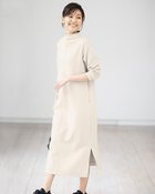 【ドゥクラッセ/DoCLASSE】の接結ストレッチ・スリットワンピース アイスグレー|ID: prp329100004935235 ipo3291000000037141799