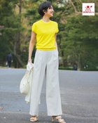 【ドゥクラッセ/DoCLASSE】のUVニット・フレンチ袖プルオーバー イエロー|ID: prp329100004935244 ipo3291000000037235707