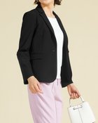 【ドゥクラッセ/DoCLASSE】のリラックスツイル・シングルジャケット ブラック|ID: prp329100004935248 ipo3291000000037103574