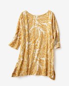 【ドゥクラッセ/DoCLASSE】の綿スラブ・ボートネックチュニック イエローパターン|ID: prp329100004935273 ipo3291000000037098902