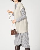 【ドゥクラッセ/DoCLASSE】のバルキーコットン・ビッグベスト グレーベージュ|ID: prp329100004935274 ipo3291000000037141830