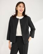 【ドゥクラッセ/DoCLASSE】のプレミアム二重織・ノーカラージャケット ブラック|ID: prp329100004935276 ipo3291000000037103582