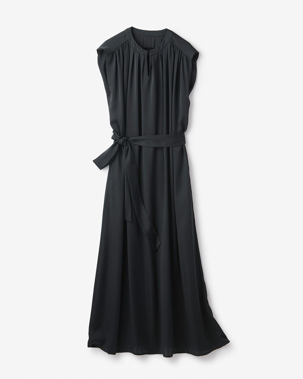 【ドゥクラッセ/DoCLASSE】のグロスギャザー・ベルトワンピース インテリア・キッズ・メンズ・レディースファッション・服の通販 founy(ファニー) 　ファッション　Fashion　レディースファッション　Fashion for Women　ワンピース　Dresses　ベルト&ウエストマーク　Belts & Waist Accessories　なめらか　Smooth, Silky Texture　ギャザー　Gathered, Ruffled　スタイリッシュ　Stylish, Fashionable　フェミニン　Feminine, Girly　リボン　Ribbon, Bow　ブラック|ID: prp329100004935290 ipo3291000000037037030