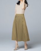 【ドゥクラッセ/DoCLASSE】のフロントプリーツ・コンビワンピース ベージュ|ID: prp329100004935292 ipo3291000000037259003
