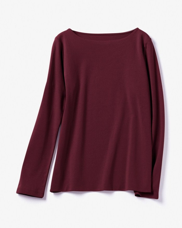 【ドゥクラッセ/DoCLASSE】のボートネック/長袖・ドゥクラッセTシャツ(60cm丈) インテリア・キッズ・メンズ・レディースファッション・服の通販 founy(ファウニー) https://founy.com/ ファッション Fashion レディースファッション Fashion for Women トップス・カットソー Cut & Sew Tops シャツ・ブラウス・オフィスカジュアル Elegant Blouses & Button-Ups ロングTシャツ・Tシャツ Longline T-Shirts & Tees カットソー・ベーシックTシャツ Cut-and-Sewn Tops / Stretch Tees & Basics インナー Innerwear カットソー Cut and Sewn Top カーディガン Cardigan, Knitwear ジャケット Jacket, Outerwear 長袖 Long Sleeve, Full Sleeve リラックス Relax, Relaxed Fit エレガント 上品 Elegant ビジネス 仕事 通勤 Business / Work / Commuting |ID: prp329100004935296 ipo3291000000037235958