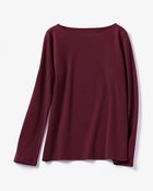【ドゥクラッセ/DoCLASSE】のボートネック/長袖・ドゥクラッセTシャツ(60cm丈) ボルドー|ID: prp329100004935296 ipo3291000000037235959