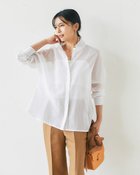 【ドゥクラッセ/DoCLASSE】のドライタッチ・オーガンジーブラウス ホワイト|ID: prp329100004935318 ipo3291000000037236416