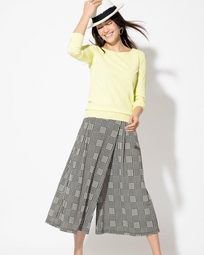 【ドゥクラッセ/DoCLASSE】のUVスラブ・ドレープガウチョパンツ/柄 インテリア・キッズ・メンズ・レディースファッション・服の通販 founy(ファニー) https://founy.com/ ファッション Fashion レディースファッション Fashion for Women パンツ Pants & Trousers エレガント 上品 Elegant カットソー Cut and Sewn Top ガウチョ Gaucho とろみ Fluid, Flowy Fabric 楽ちん Easy Fit, Comfortable おすすめ Recommended / Our Picks 夏 Summer スーツケース キャリーケース Suitcase / Carry Case |ID: prp329100004935321 ipo3291000000037098921