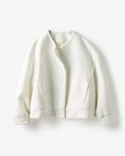 【ドゥクラッセ/DoCLASSE】のグロッシーツイード・ショートジャケット ホワイト|ID: prp329100004935337 ipo3291000000037098932