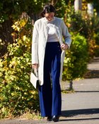 【ドゥクラッセ/DoCLASSE】のウールライク・ボタンタックワイド ロイヤルブルー|ID: prp329100004935346 ipo3291000000037142023