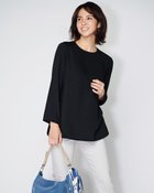 【ドゥクラッセ/DoCLASSE】のドレープWクロス・ブラウス 人気、トレンドファッション・服の通販 founy(ファニー) ファッション Fashion レディースファッション Fashion for Women トップス・カットソー Cut & Sew Tops シャツ・ブラウス・オフィスカジュアル Elegant Blouses & Button-Ups シンプル Simple, Minimal センター Center, Center Line ドレープ Drape, Draping Fabric フロント Front, Front Design ラウンド Round, Round Neck thumbnail ブラック|ID: prp329100004935355 ipo3291000000037037221