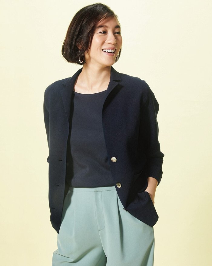 【ドゥクラッセ/DoCLASSE】のコットン混ミラノ・シングルジャケット インテリア・キッズ・メンズ・レディースファッション・服の通販 founy(ファニー) https://founy.com/ ファッション Fashion レディースファッション Fashion for Women アウター Coat / Outerwear Collection レディースジャケット・軽アウター Jackets イタリア Italy カーディガン Cardigan, Knitwear コンパクト Compact, Small Size シンプル Simple, Minimal ジャケット Jacket, Outerwear スマート Smart, Elegant デニム Denim, Jeans Material ミラノ Milano Style, Italian-Inspired ミラノリブ Milano Rib, Milano Stitch エレガント 上品 Elegant 定番 Standard, Basic Item |ID: prp329100004935357 ipo3291000000037103626