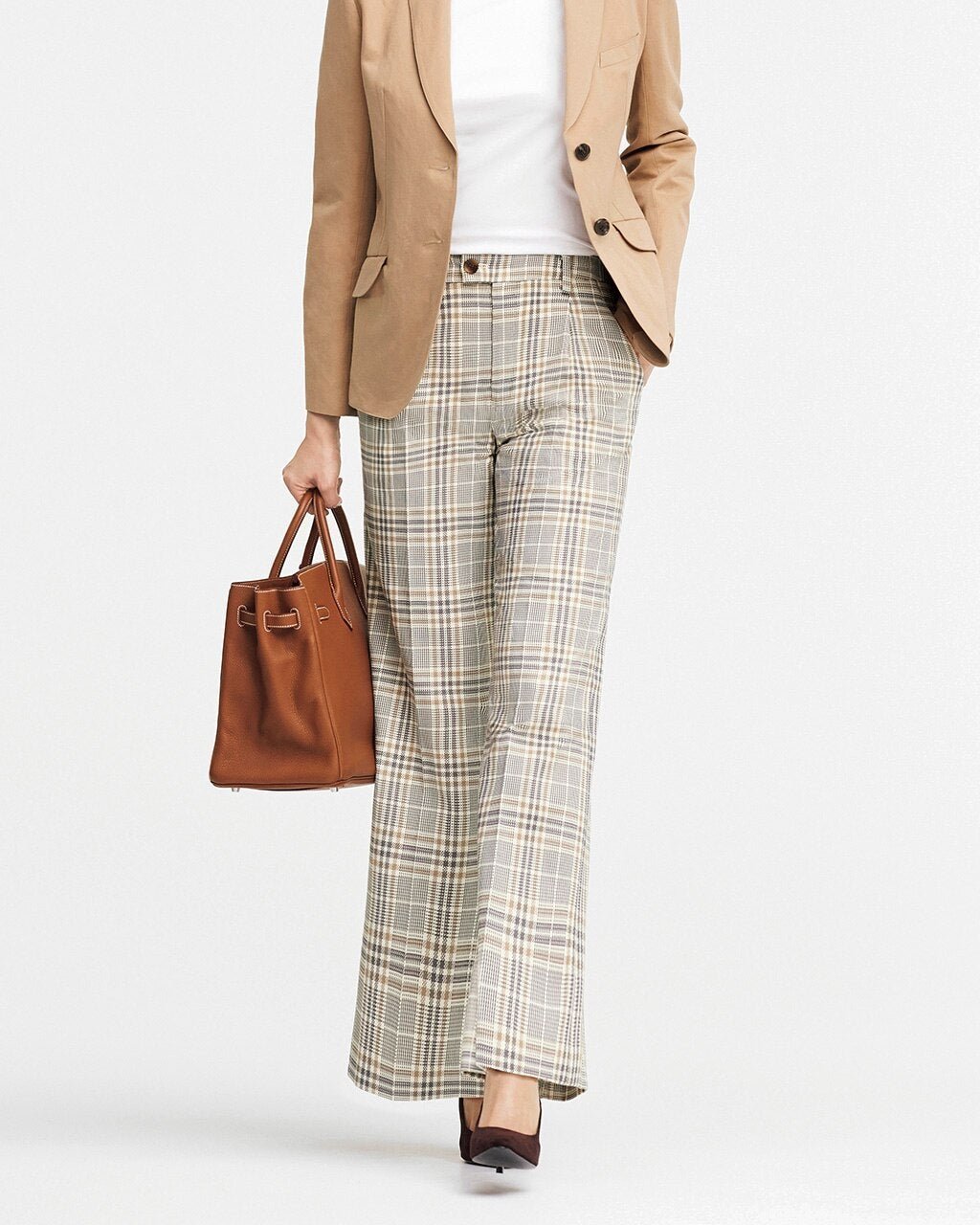 【ドゥクラッセ/DoCLASSE】のプリペラチェック・タックワイド 人気、トレンドファッション・服の通販 founy(ファニー) 　ファッション　Fashion　レディースファッション　Fashion for Women　パンツ　Pants & Trousers　センター　Center, Center Line　チェック　Check, Plaid, Tartan　ワイド　Wide, Wide Fit　 other-1|ID: prp329100004935360 ipo3291000000037037231