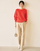 【ドゥクラッセ/DoCLASSE】のヴィンテージジャカード・テーパードパンツ ベージュ・パターン|ID: prp329100004935361 ipo3291000000037142063