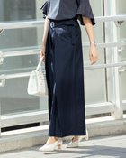 【ドゥクラッセ/DoCLASSE】のコットンギャバジン・レイヤードパンツ ミッドナイトブルー|ID: prp329100004935364 ipo3291000000037142067