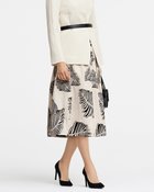 【ドゥクラッセ/DoCLASSE】のリーフジャカード・タックフレアスカート グレー|ID: prp329100004935371 ipo3291000000037037265