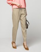 【ドゥクラッセ/DoCLASSE】の麻ストレッチ・タックテーパード 人気、トレンドファッション・服の通販 founy(ファニー) ファッション Fashion レディースファッション Fashion for Women パンツ Pants & Trousers ストレッチ Stretch, Stretchy Fabric フロント Front, Front Design ベスト Vest, Waistcoat 夏 Summer thumbnail ベージュ|ID: prp329100004935375 ipo3291000000037037279