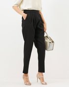 【ドゥクラッセ/DoCLASSE】の麻ストレッチ・タックテーパード 人気、トレンドファッション・服の通販 founy(ファニー) ファッション Fashion レディースファッション Fashion for Women パンツ Pants & Trousers ストレッチ Stretch, Stretchy Fabric フロント Front, Front Design ベスト Vest, Waistcoat 夏 Summer thumbnail ブラック|ID: prp329100004935375 ipo3291000000037037281