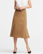 【ドゥクラッセ/DoCLASSE】のボタンデザイン・アシンメトリースカート キャメル|ID: prp329100004935376 ipo3291000000037142094