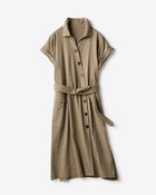 【ドゥクラッセ/DoCLASSE】の麻ストレッチ・アシメシャツチュニック ベージュ|ID: prp329100004935395 ipo3291000000037236322