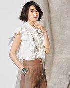 【ドゥクラッセ/DoCLASSE】のコットンボイル・ボウタイブラウス ホワイト|ID: prp329100004935405 ipo3291000000037236345