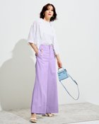 【ドゥクラッセ/DoCLASSE】のリネン混ドビー・セーラーパンツ パープル|ID: prp329100004935412 ipo3291000000037098958