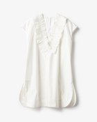 【ドゥクラッセ/DoCLASSE】のフリルVネック・ノースリーブブラウス ホワイト|ID: prp329100004935414 ipo3291000000037142181