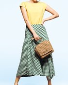 【ドゥクラッセ/DoCLASSE】のギンガム柄・バイアススカート グリーンギンガム|ID: prp329100004935415 ipo3291000000037037402