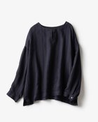 【ドゥクラッセ/DoCLASSE】のドビー織・キーネックブラウス ミッドナイトブルー|ID: prp329100004935418 ipo3291000000037236383