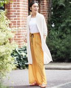 【ドゥクラッセ/DoCLASSE】のフレンチリネン混・ロングカーディガン ホワイト|ID: prp329100004935428 ipo3291000000037142195