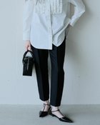 【ドゥクラッセ/DoCLASSE】のシルキーダブルフェイス・テーパードパンツ 人気、トレンドファッション・服の通販 founy(ファニー) ファッション Fashion レディースファッション Fashion for Women パンツ Pants & Trousers 新作・新入荷 New Arrivals / New In おすすめ Recommended / Our Picks ジャケット Jacket, Outerwear セットアップ Set-Up, Coordinated Outfit センター Center, Center Line ダブル Double, Double-Breasted フェイス Face, Facial Design thumbnail ブラック|ID: prp329100004935429 ipo3291000000037037441