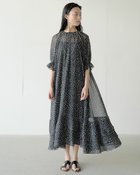 【ドゥクラッセ/DoCLASSE】のシフォンジョーゼット・プリントワンピース ブラック|ID: prp329100004935434 ipo3291000000037236580