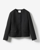 【ドゥクラッセ/DoCLASSE】のコットン混ツイード・ノーカラージャケット 人気、トレンドファッション・服の通販 founy(ファニー) ファッション Fashion レディースファッション Fashion for Women アウター Coat / Outerwear Collection レディースジャケット・軽アウター Jackets ノーカラージャケット / シンプル上品コーデ Collarless Jackets 新作・新入荷 New Arrivals / New In コンパクト Compact, Small Size ジャケット Jacket, Outerwear スウィート Sweet, Cute Style ツイード Twill, Twill Weave フェミニン Feminine, Girly ベスト Vest, Waistcoat ミックス Mix, Mixed Style thumbnail ブラック|ID: prp329100004935441 ipo3291000000037037473