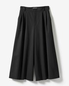 【ドゥクラッセ/DoCLASSE】のドライタッチツイル・ロングキュロットパンツ ブラック|ID: prp329100004935449 ipo3291000000037236268