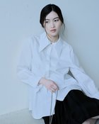 【ドゥクラッセ/DoCLASSE】の高密度コットン・ビッグカラードレスシャツ ホワイト|ID: prp329100004935450 ipo3291000000037259061