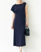 【ドゥクラッセ/DoCLASSE】のトリコットジャージー・袖アシメワンピース ネイビー|ID: prp329100004935458 ipo3291000000037236292