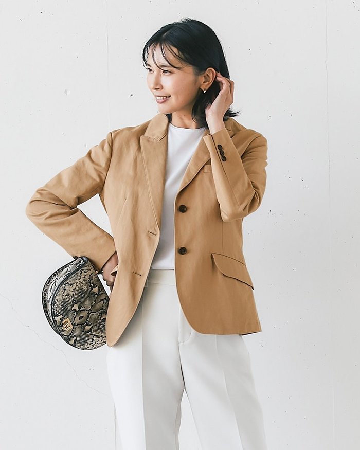 【ドゥクラッセ/DoCLASSE】のコットンリネン・テーラードジャケット インテリア・キッズ・メンズ・レディースファッション・服の通販 founy(ファウニー) https://founy.com/ ファッション Fashion レディースファッション Fashion for Women アウター Coat / Outerwear Collection レディースジャケット・軽アウター Jackets テーラードジャケット / 通勤・きれいめスタイル Tailored Jackets & Blazers カッティング Cutting Detail ジャケット Jacket, Outerwear ツイル Twist, Twisted Detail ベーシック Basic, Essential マニッシュ Mannish, Boyish リネン Linen, Linen Fabric |ID: prp329100004935463 ipo3291000000037236305