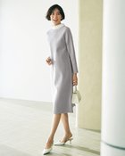 【ドゥクラッセ/DoCLASSE】のコットン混・ロールネックニットワンピース ライトグレー|ID: prp329100004935464 ipo3291000000037142285