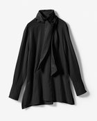 【ドゥクラッセ/DoCLASSE】のドレープツイル・スカーフタイブラウス ブラック|ID: prp329100004935465 ipo3291000000037236679