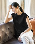 【ドゥクラッセ/DoCLASSE】のダブルサテン・キャップスリーブブラウス ブラック|ID: prp329100004935466 ipo3291000000037236682