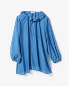 【ドゥクラッセ/DoCLASSE】のシアーシルク・ギャザーブラウス ブルー|ID: prp329100004935467 ipo3291000000037098990