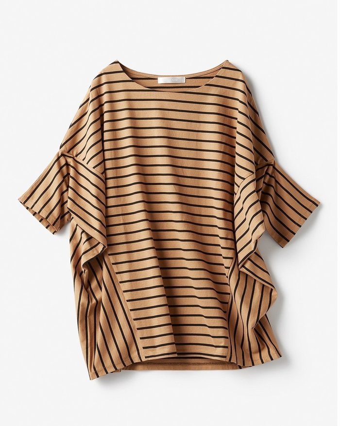 【ドゥクラッセ/DoCLASSE】の変則フォルム・ボーダーTシャツ インテリア・キッズ・メンズ・レディースファッション・服の通販 founy(ファウニー) https://founy.com/ ファッション Fashion レディースファッション Fashion for Women トップス・カットソー Cut & Sew Tops シャツ・ブラウス・オフィスカジュアル Elegant Blouses & Button-Ups ロングTシャツ・Tシャツ Longline T-Shirts & Tees カットソー・ベーシックTシャツ Cut-and-Sewn Tops / Stretch Tees & Basics カットソー Cut and Sewn Top フォルム Silhouette, Form ボーダー Border, Stripe 夏 Summer |ID: prp329100004935471 ipo3291000000037236693