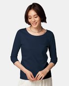 【ドゥクラッセ/DoCLASSE】のジュエルネック/7分袖・ドゥクラッセTシャツ ミッドナイトブルー|ID: prp329100004935477 ipo3291000000037259173