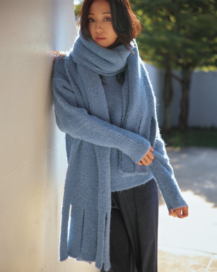 【ドゥクラッセ/DoCLASSE】のイタリア糸・アルパカ混セーター&ストール インテリア・キッズ・メンズ・レディースファッション・服の通販 founy(ファニー) https://founy.com/ ファッション Fashion レディースファッション Fashion for Women イタリア Italy シンプル Simple, Minimal ストール Stole, Wrap セーター Sweater, Knitwear |ID: prp329100004935482 ipo3291000000037037628