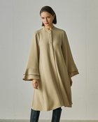 【ドゥクラッセ/DoCLASSE】の二重織ストレッチ・フリル袖ワンピース ベージュ|ID: prp329100004935489 ipo3291000000037247296